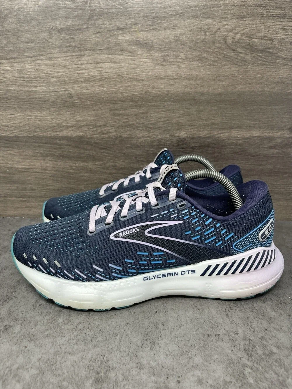 Brooks Glycerin GTS 20 Peacoat Blue Size 10 Womens Support Running Shoes